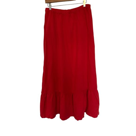 NWT Calypso St. Barth Vintagelook Linen Blend Ruffle Maxi, L - Picture 2 of 6